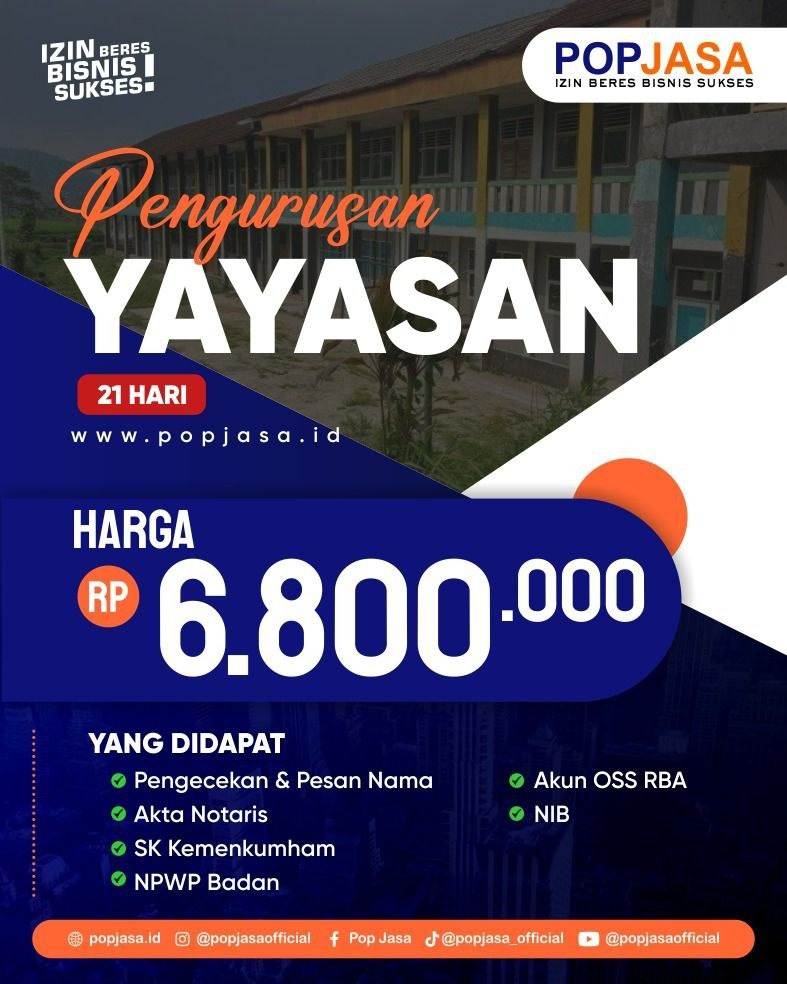 Jasa Pendirian Yayasan