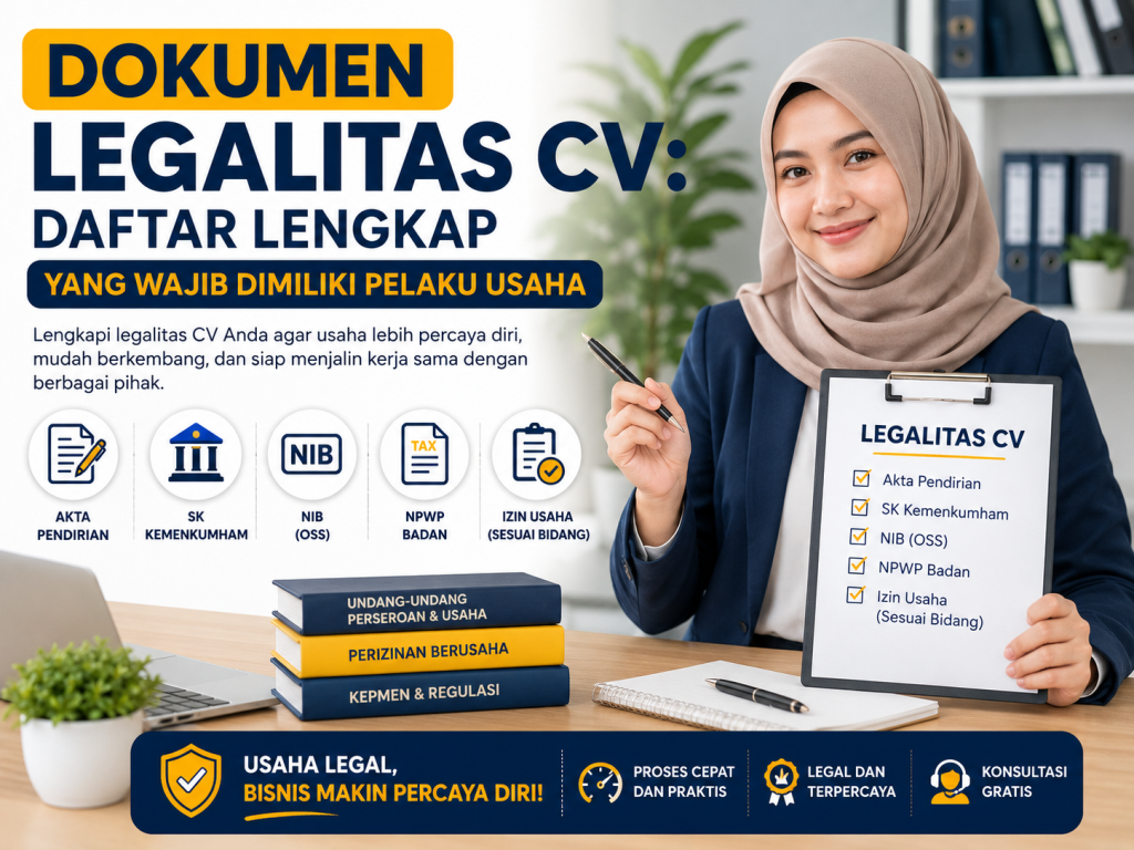 Dokumen Legalitas CV: Daftar Lengkap yang Wajib Dimiliki Pelaku Usaha