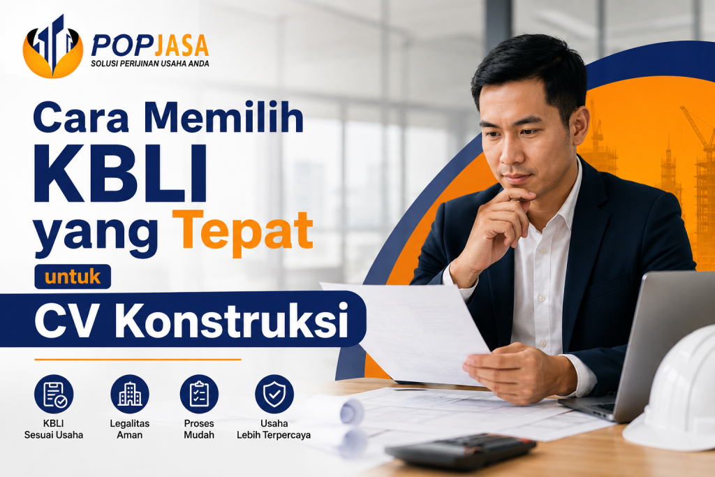POPJASA - Cara Memilih KBLI yang Tepat untuk CV Konstruksi - 081326497675