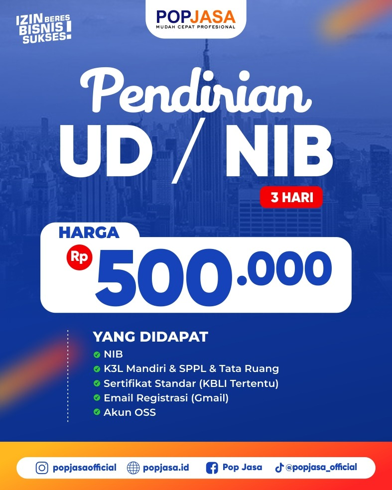 Konsultasi Pembuatan NIB - POPJASA 0813-2649-7675