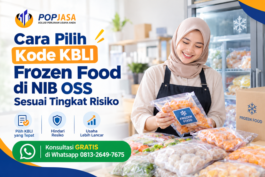 Cara Pilih Kode KBLI Frozen Food di NIB OSS Sesuai Tingkat Risiko