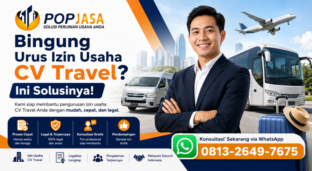 POPJASA - Bingung Urus Izin Usaha CV Travel? Ini Solusinya - 081326497675