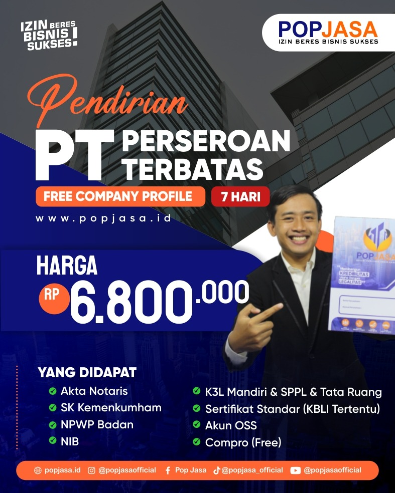 POPJASA - Pendirian PT Usaha - 081326497675