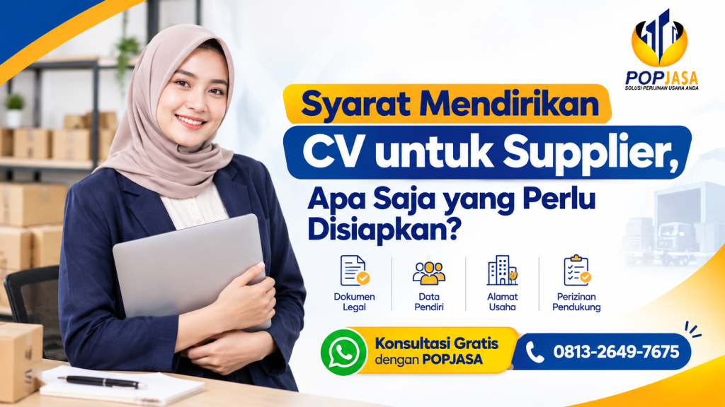 POPJASA - Syarat Mendirikan CV untuk Supplier - 081326497675
