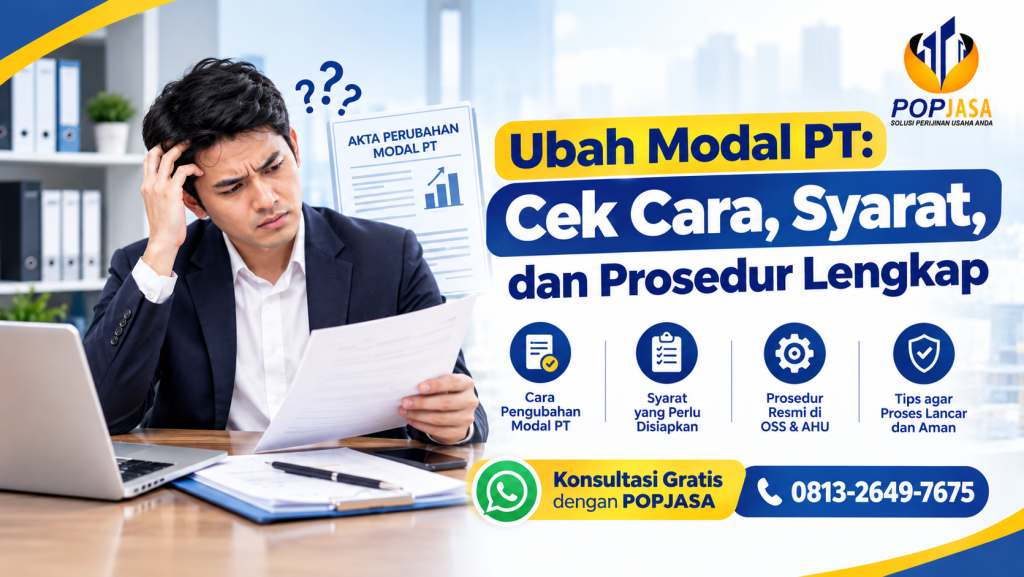 Ubah Modal PT: Cek Cara, Syarat, dan Prosedur Lengkap - 081326497675