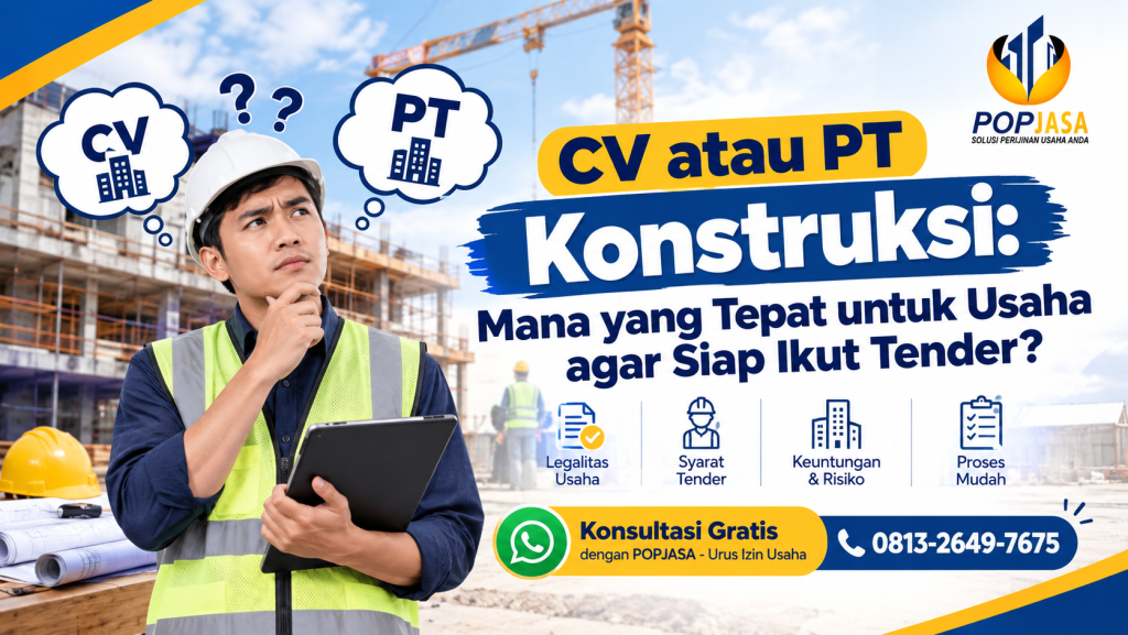 CV atau PT Konstruksi: Mana yang Tepat untuk Usaha agar Siap Ikut Tender? - 081326497675